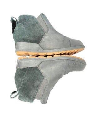Sorel Waterproof Chelsea Ankle Boots Womens 9.5 Black Leather Winter Booties